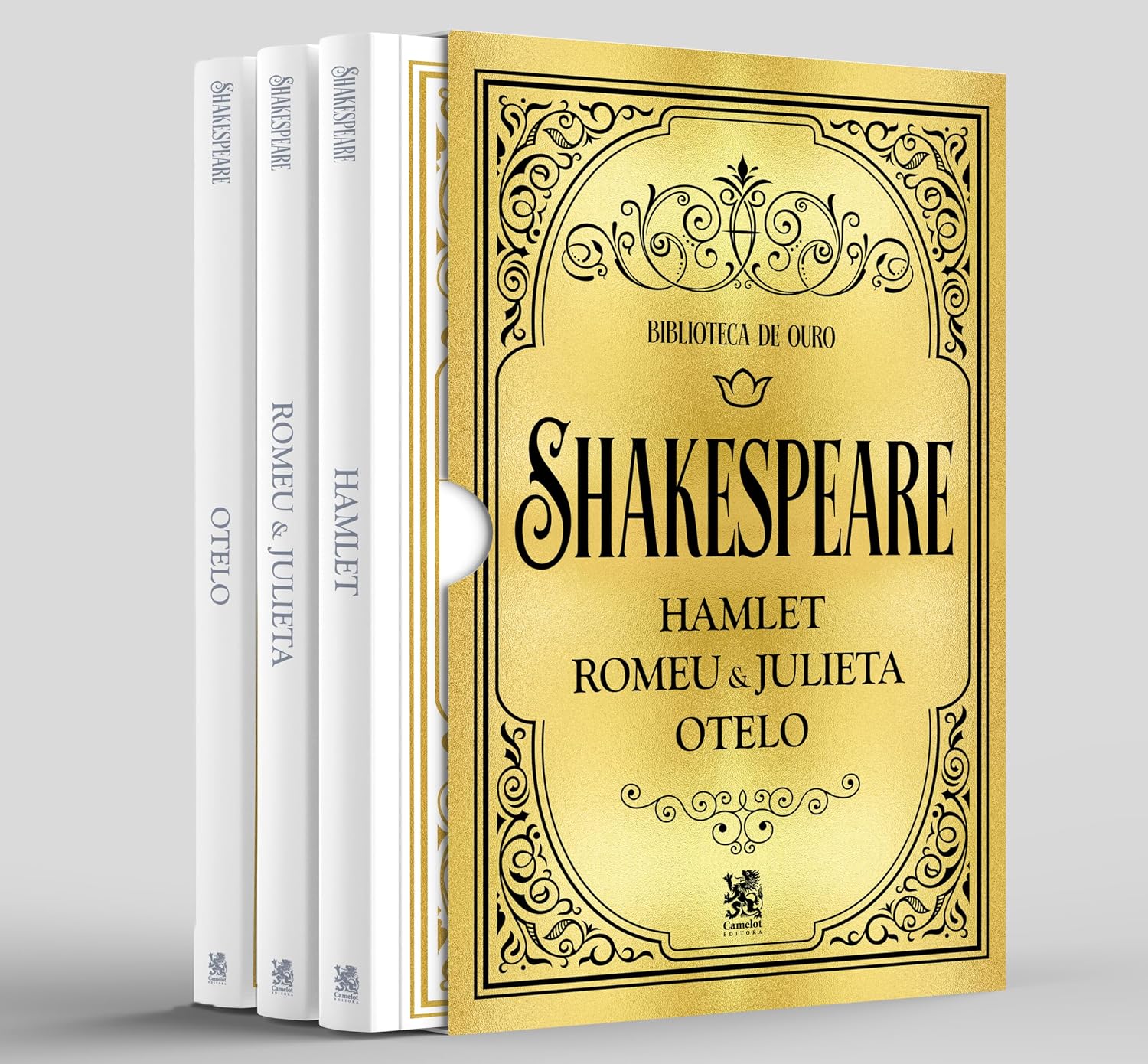 BIBLIOTECA DE OURO - SHAKESPEARE - BOX COM 3 LIVROS