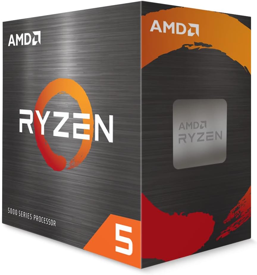 Processador AMD Ryzen 5 5500 100100000457BOX, Cerâmica Cinza